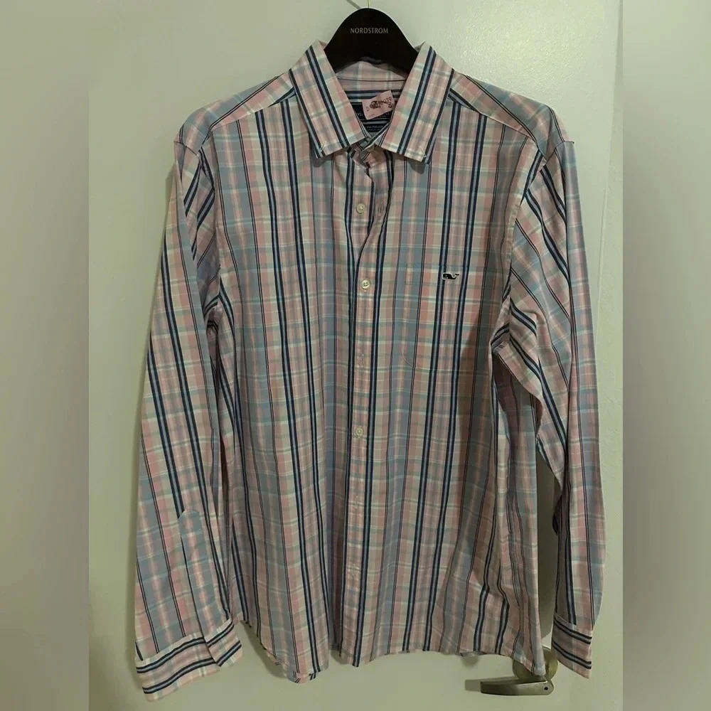 Men’s Vineyard Vines Large Classic Fit Tucker Dress Shirt